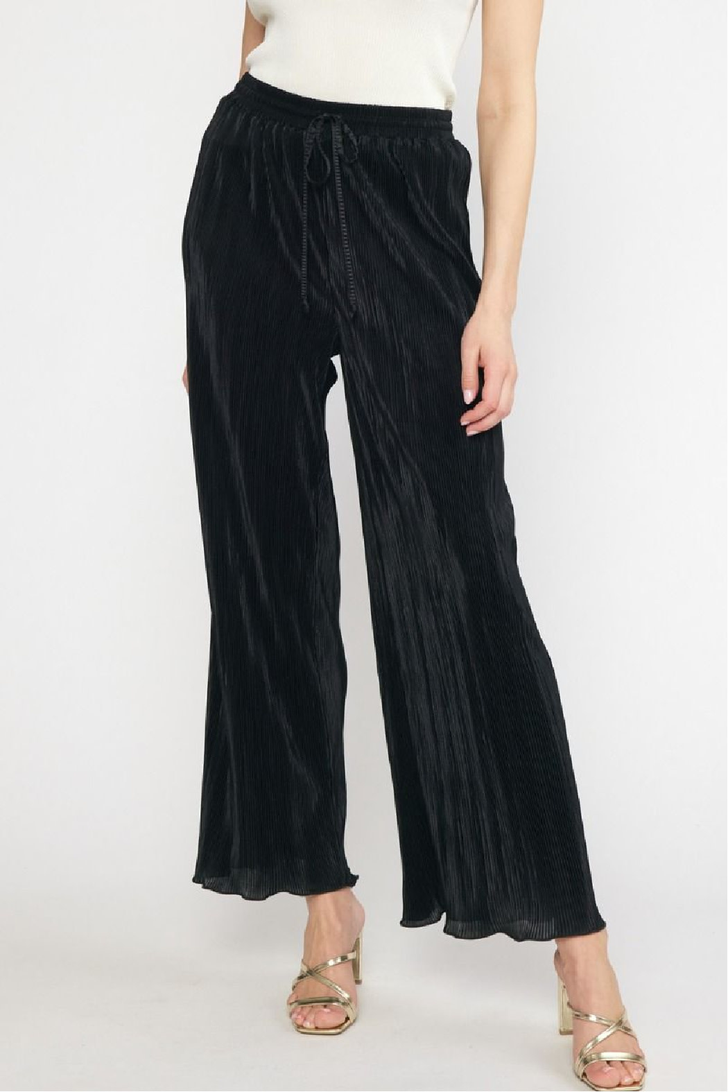 Entro Solid Wide Leg Pant