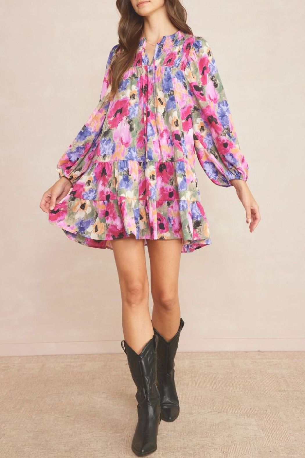 Entro Long sleeve floral dress