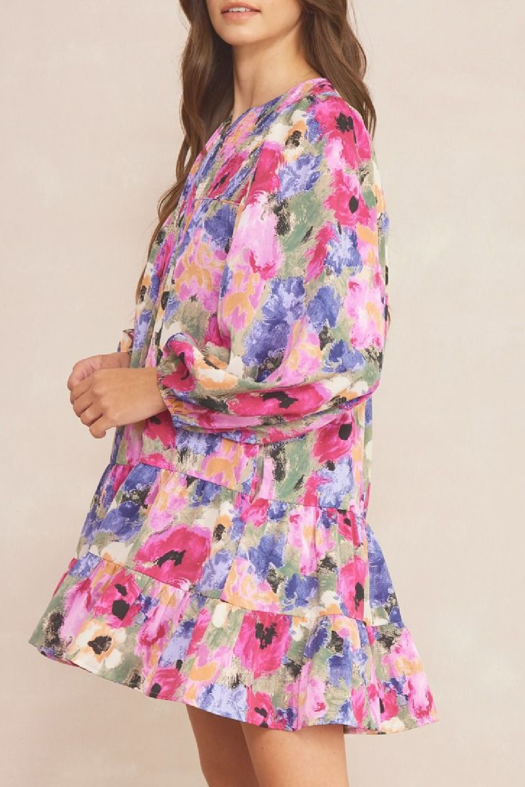 Entro Long sleeve floral dress