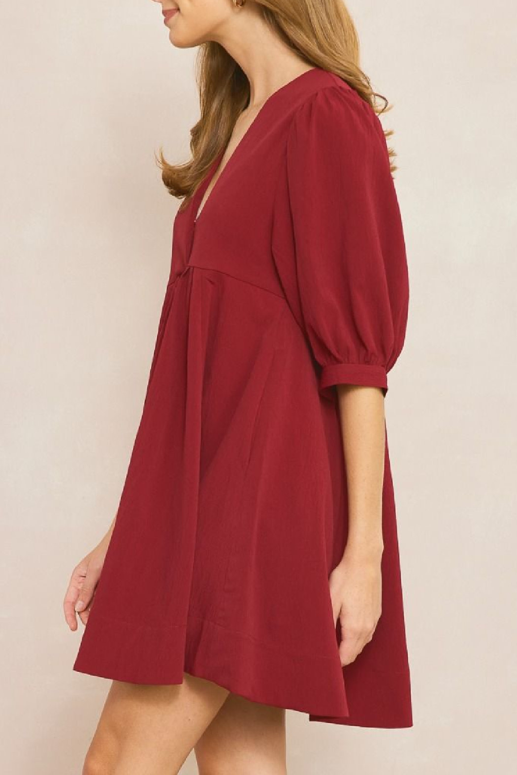 Entro Half Sleeve Babydoll Dress