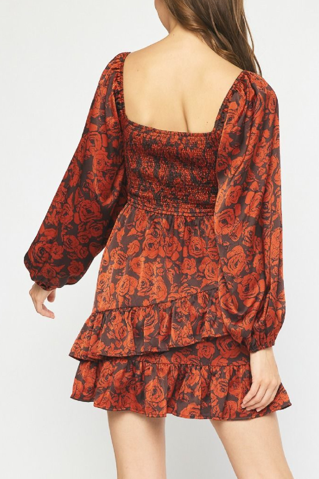 Entro Diagonal Ruffle Dress