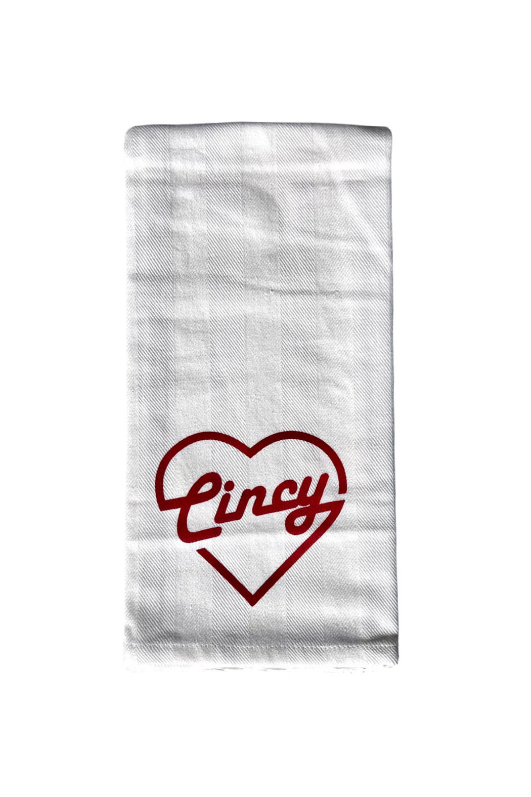 Barrel Down South Heart Cincy towel