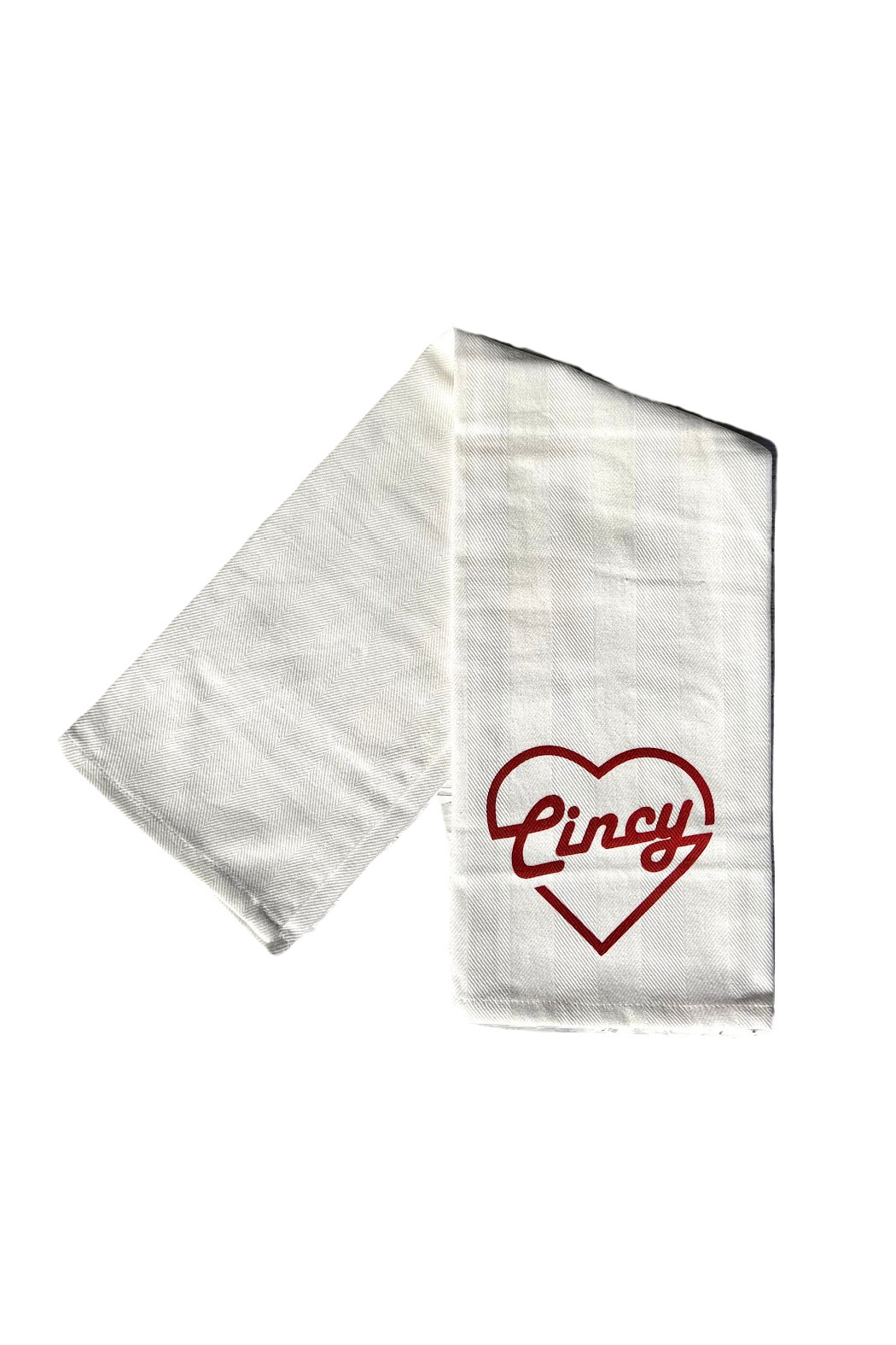 Barrel Down South Heart Cincy towel