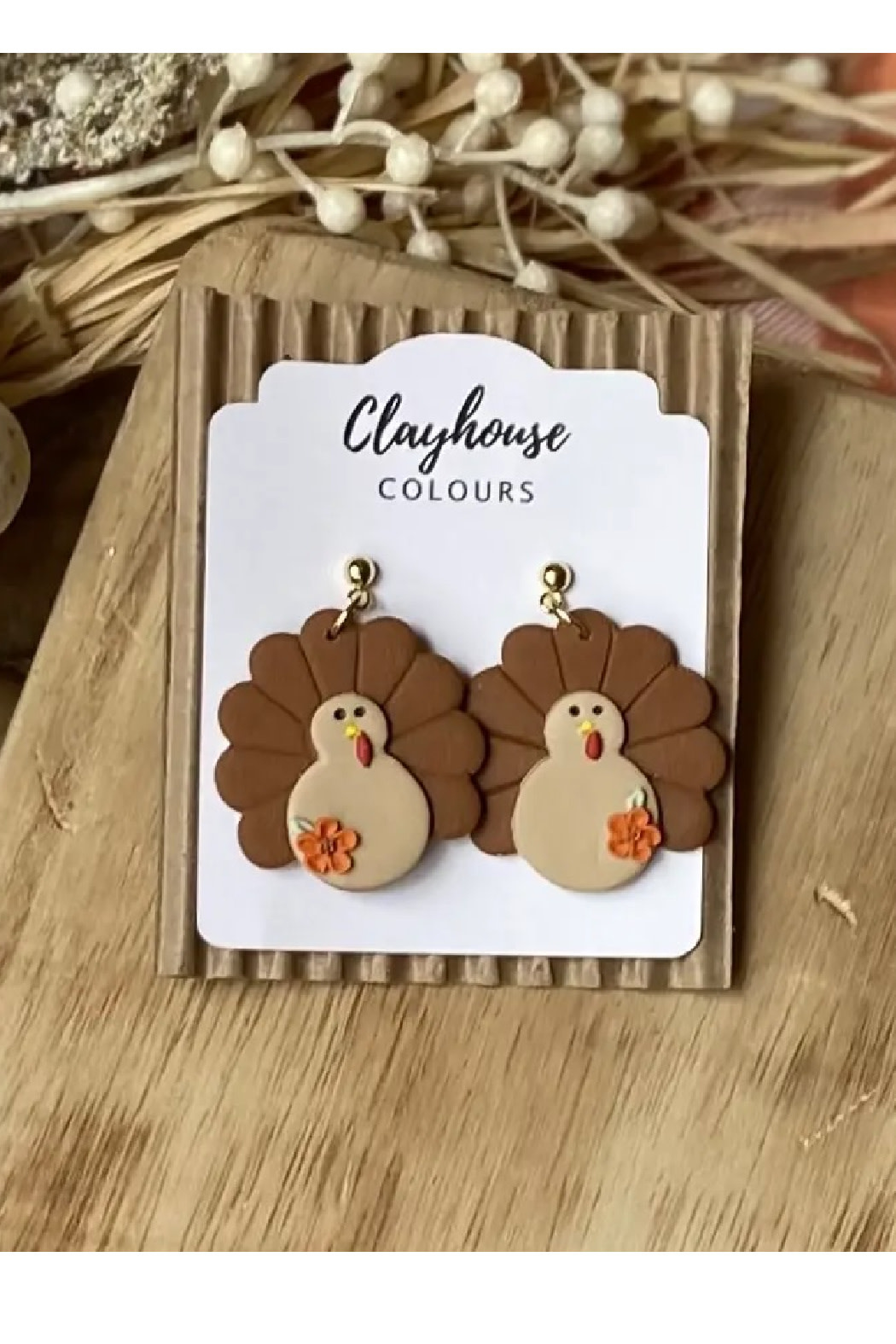 Clayhouse Colours Turkey earrings