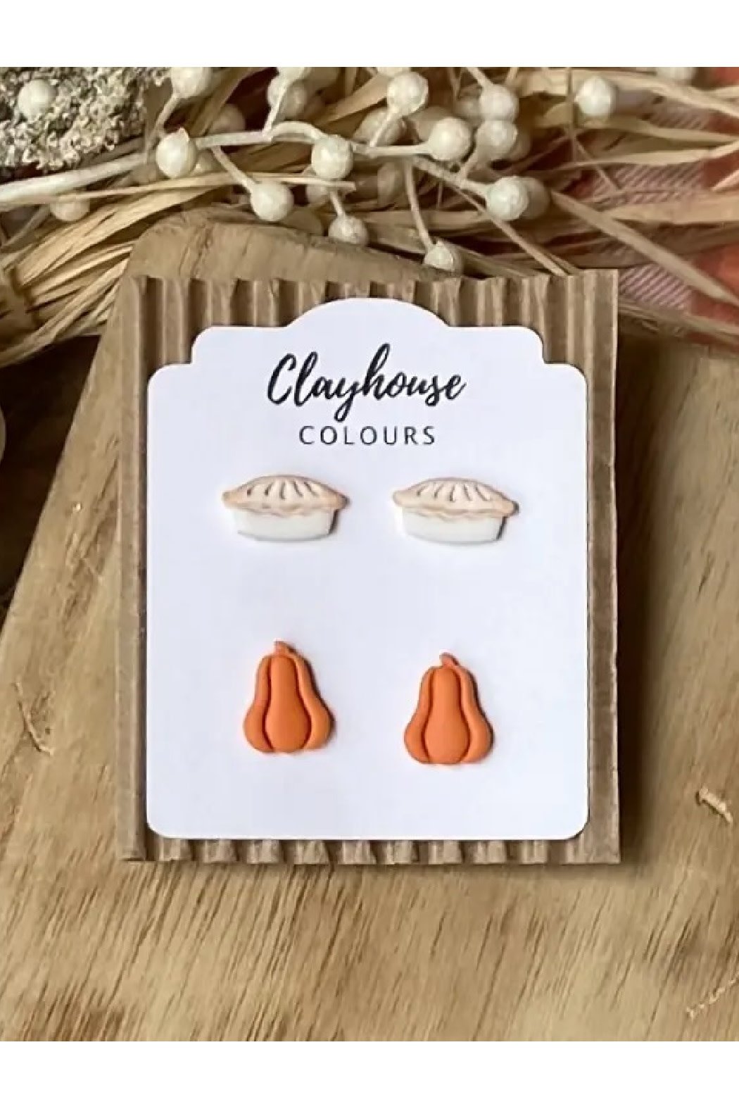 Clayhouse Colours Thanksgiving stud earrings