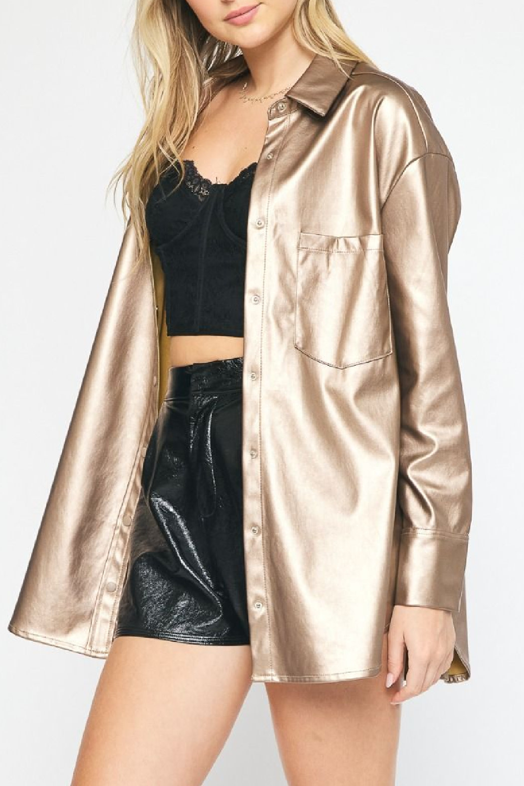Entro Metallic Shacket