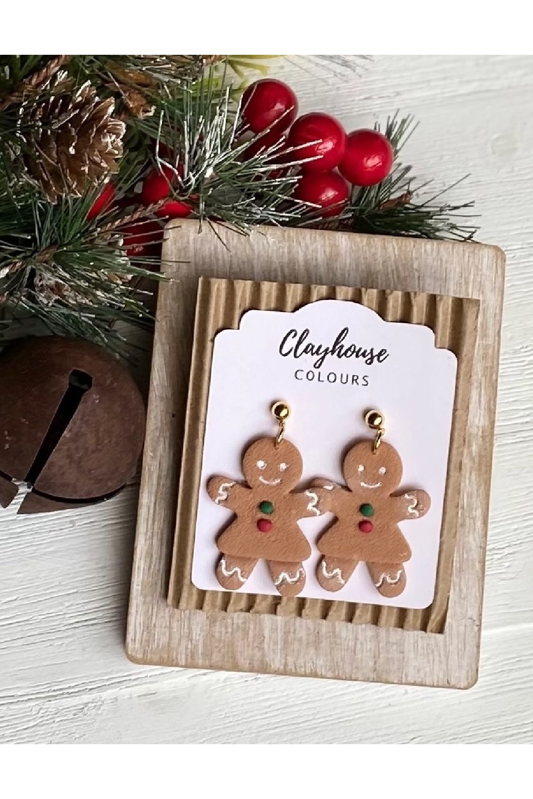 Clayhouse Colours Gingerbread Clay Earrings