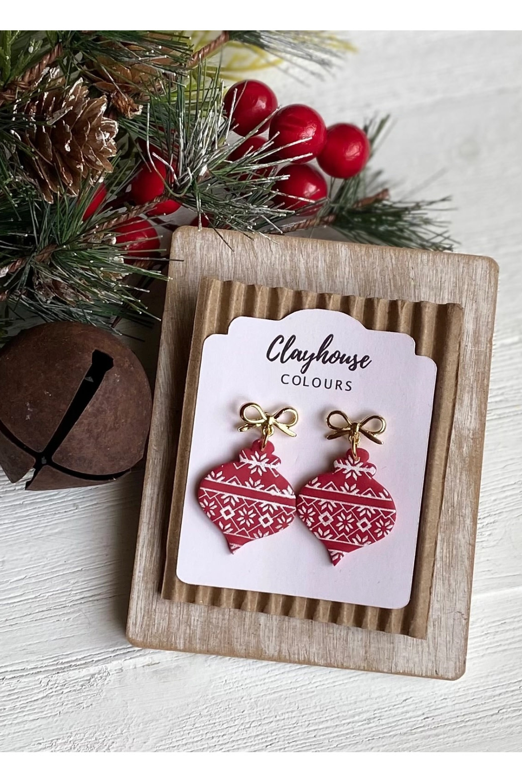 Clayhouse Colours Ornament Clay Earrings