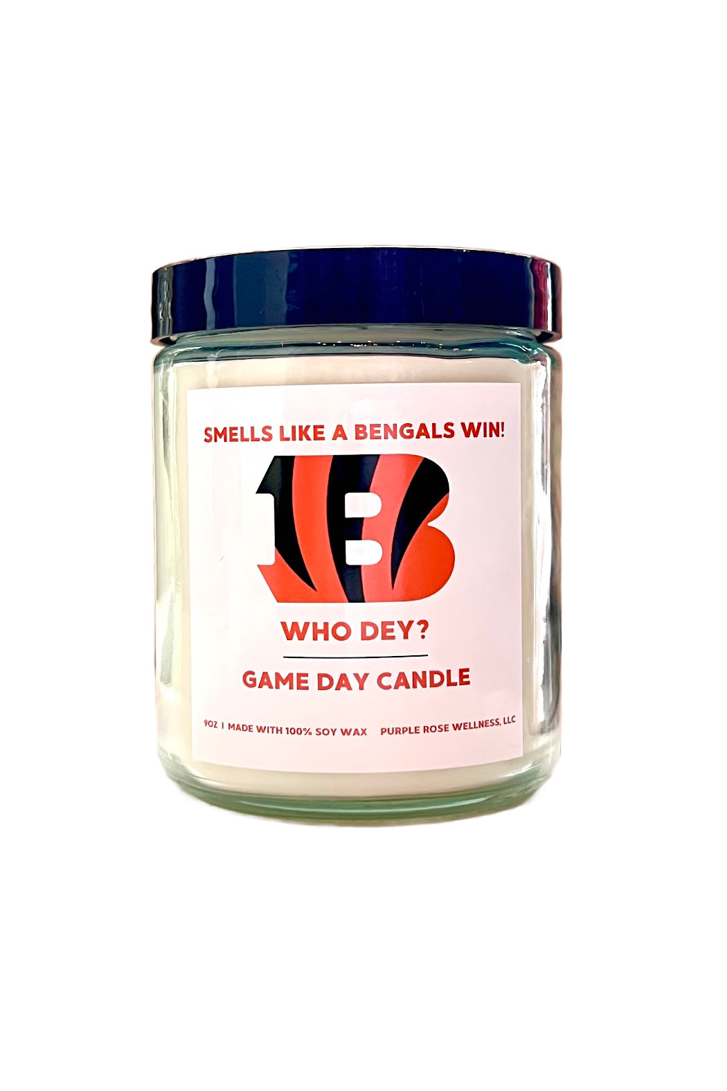 Purple Rose Wellness Bengals Win Candle