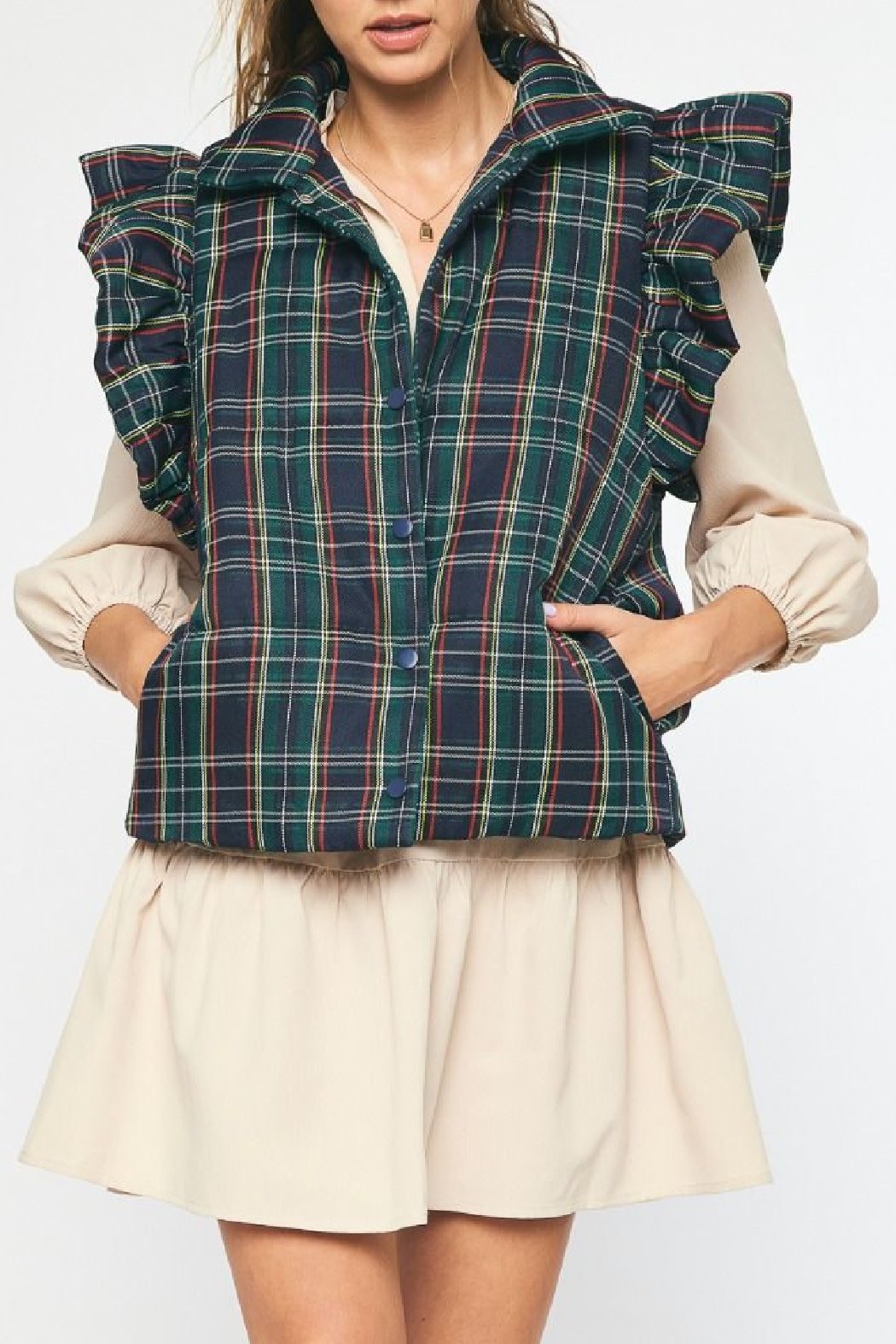 Entro Plaid Vest