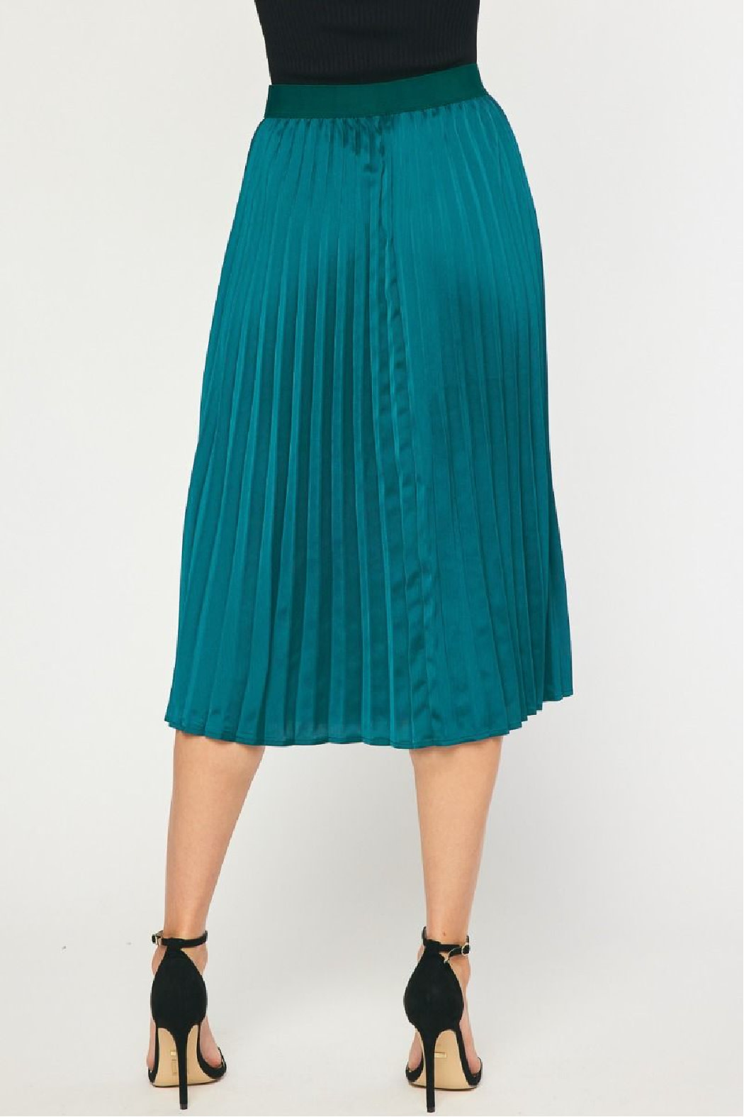 Entro Pleated Midi Skirt