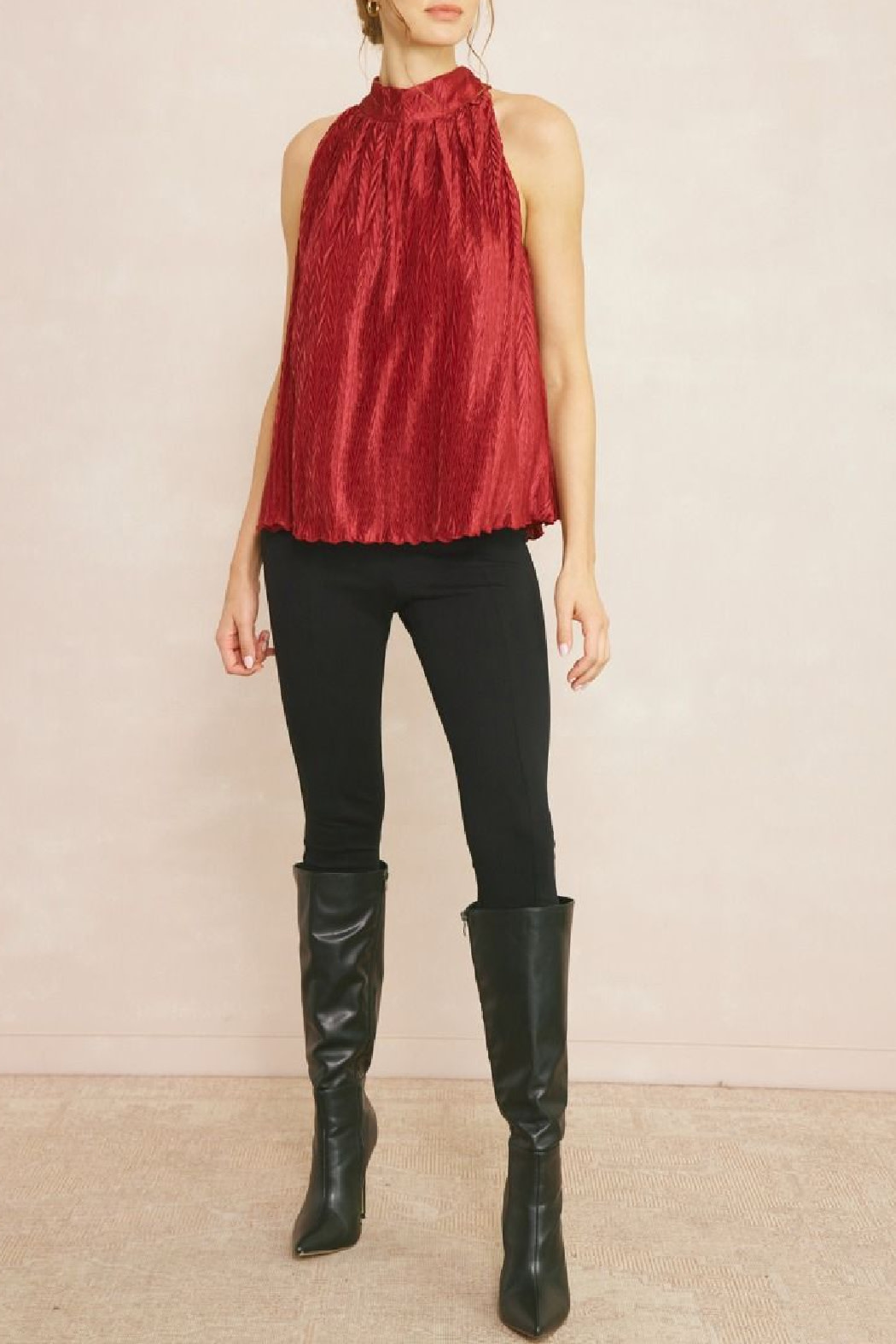 Entro Textured Halter Top