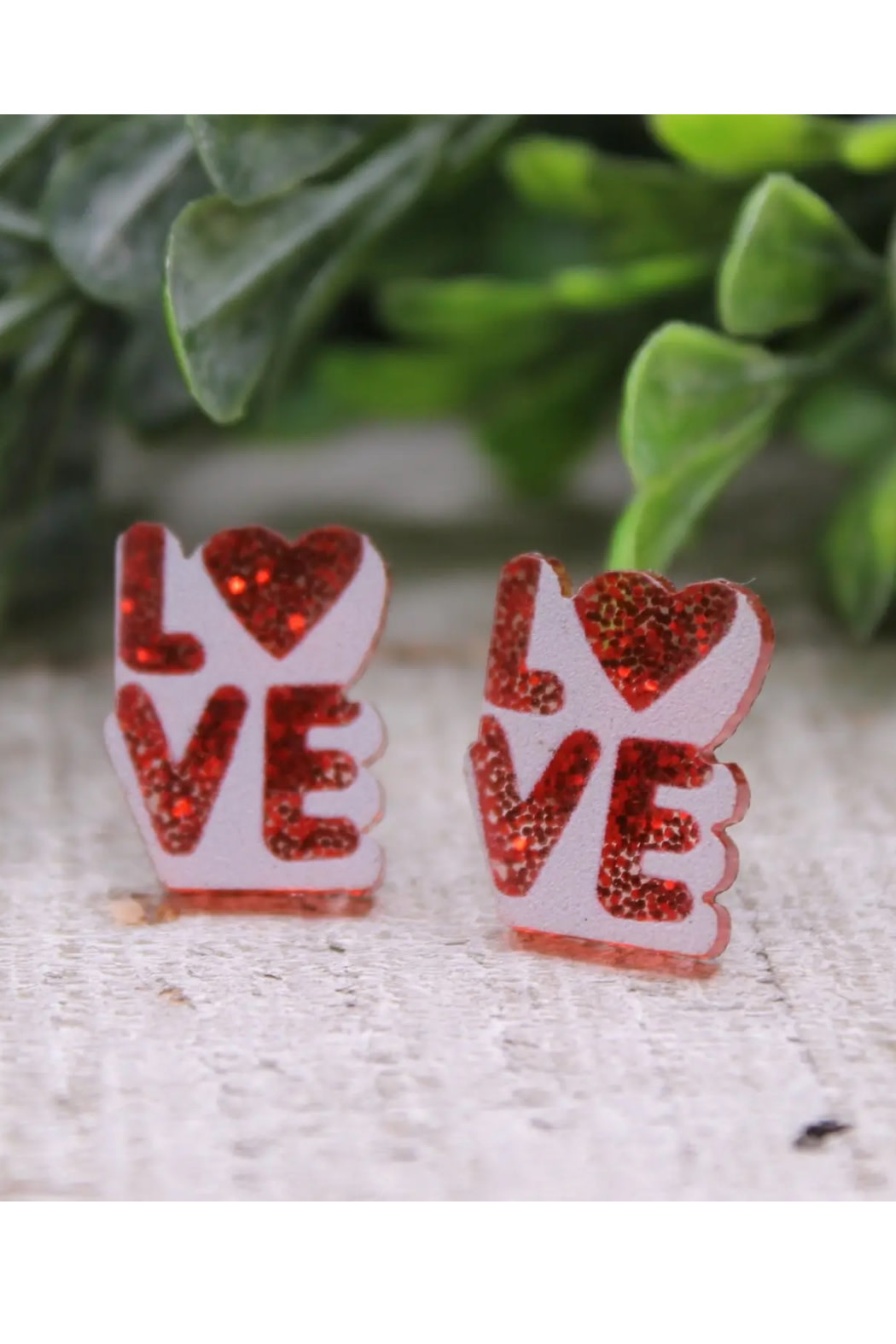 Trend Boutique LOVE stud earrings
