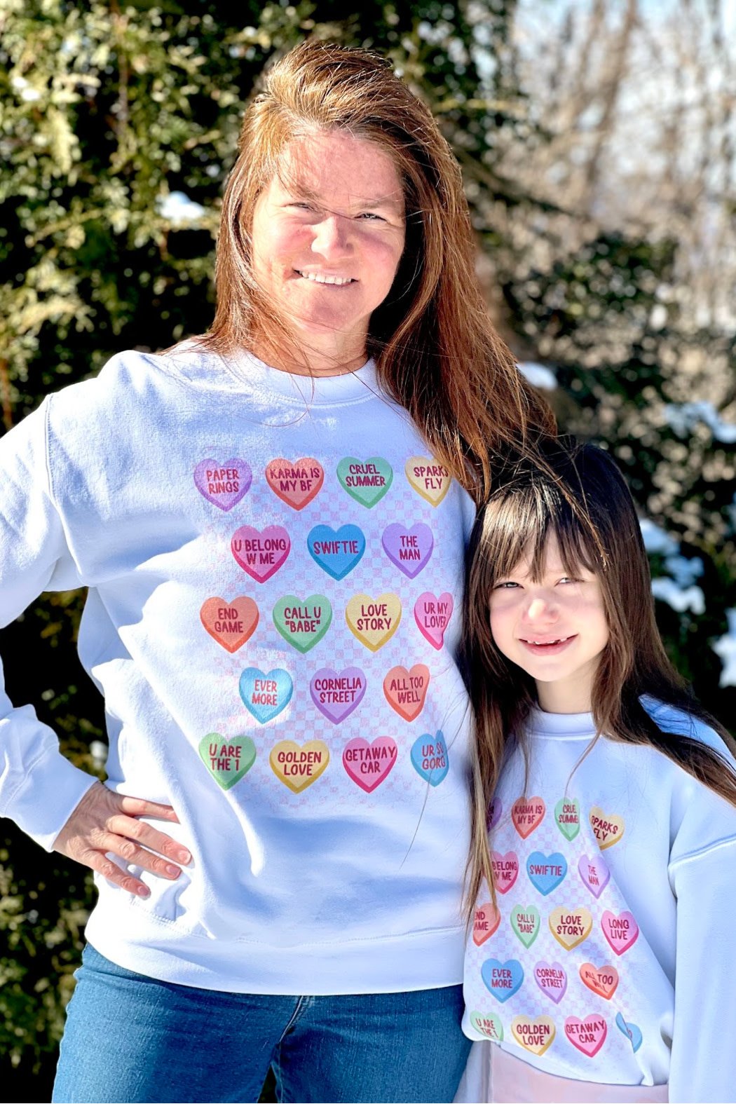 Gildan Adult Candy Heart Sweatshirt