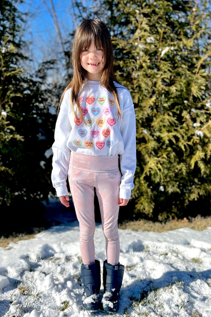 Gildan Youth Candy Heart Sweatshirt