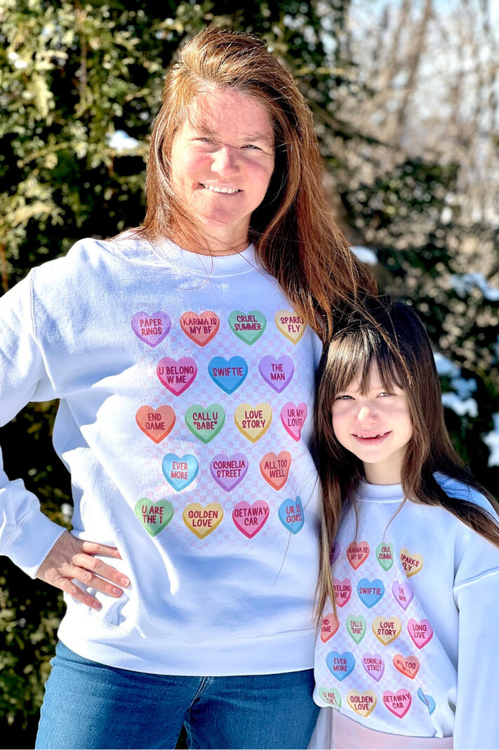 Gildan Youth Candy Heart Sweatshirt