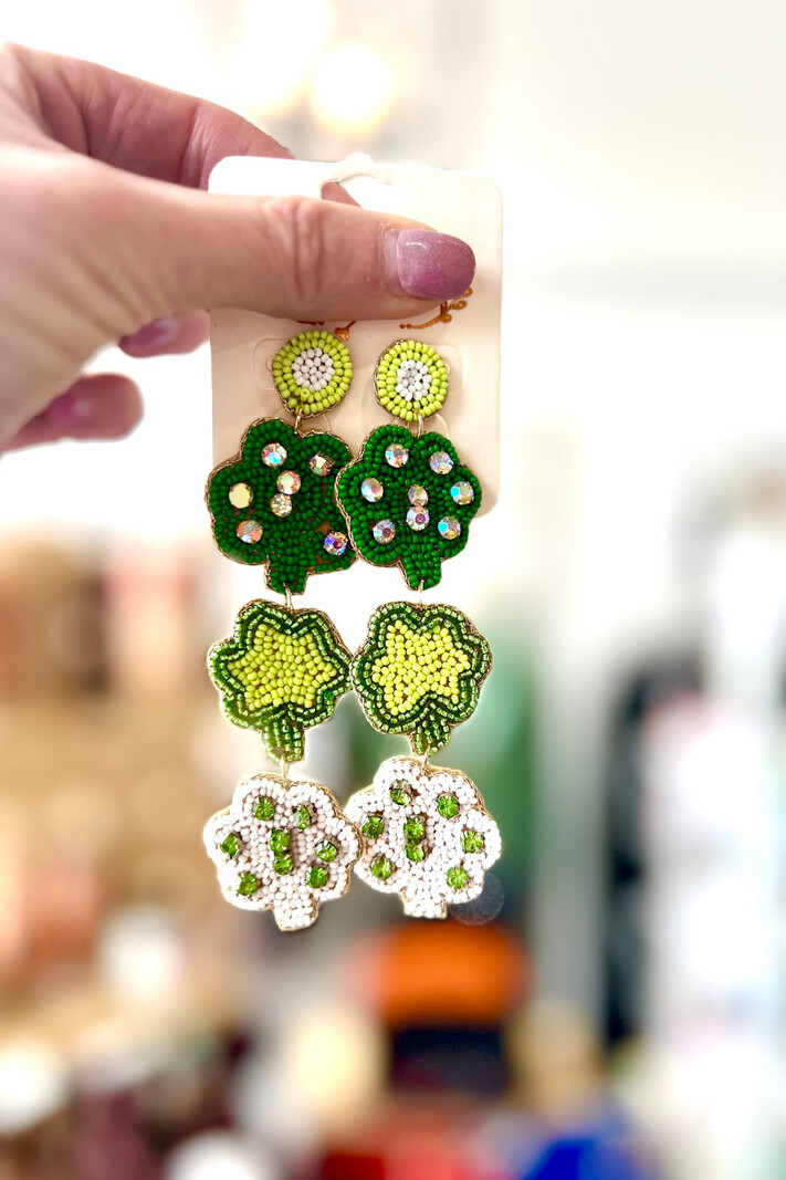 Viola Tiered Irish Earrings