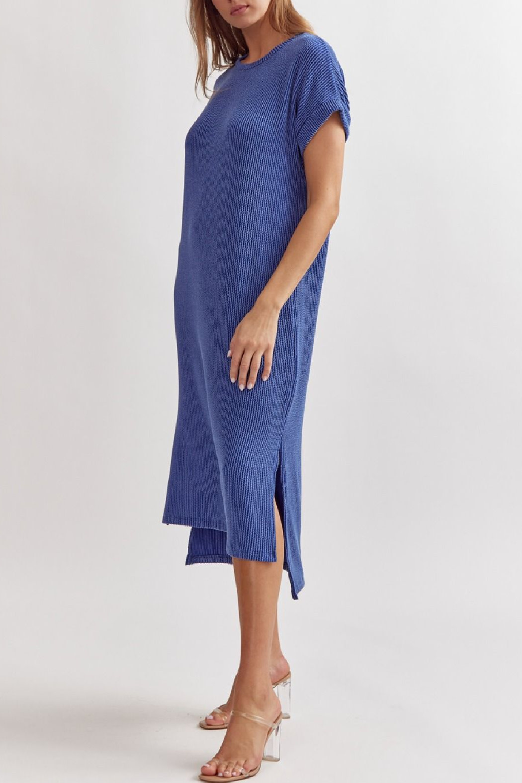 Entro Ribbed Midi Dress