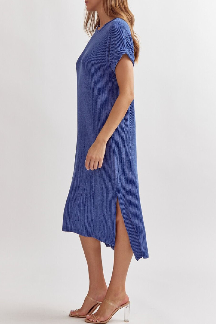 Entro Ribbed Midi Dress