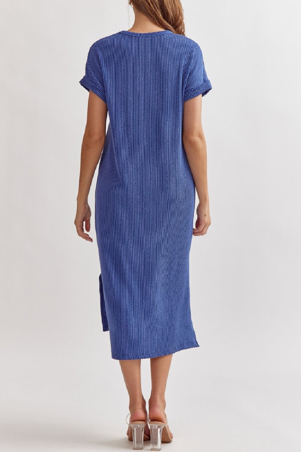 Entro Ribbed Midi Dress