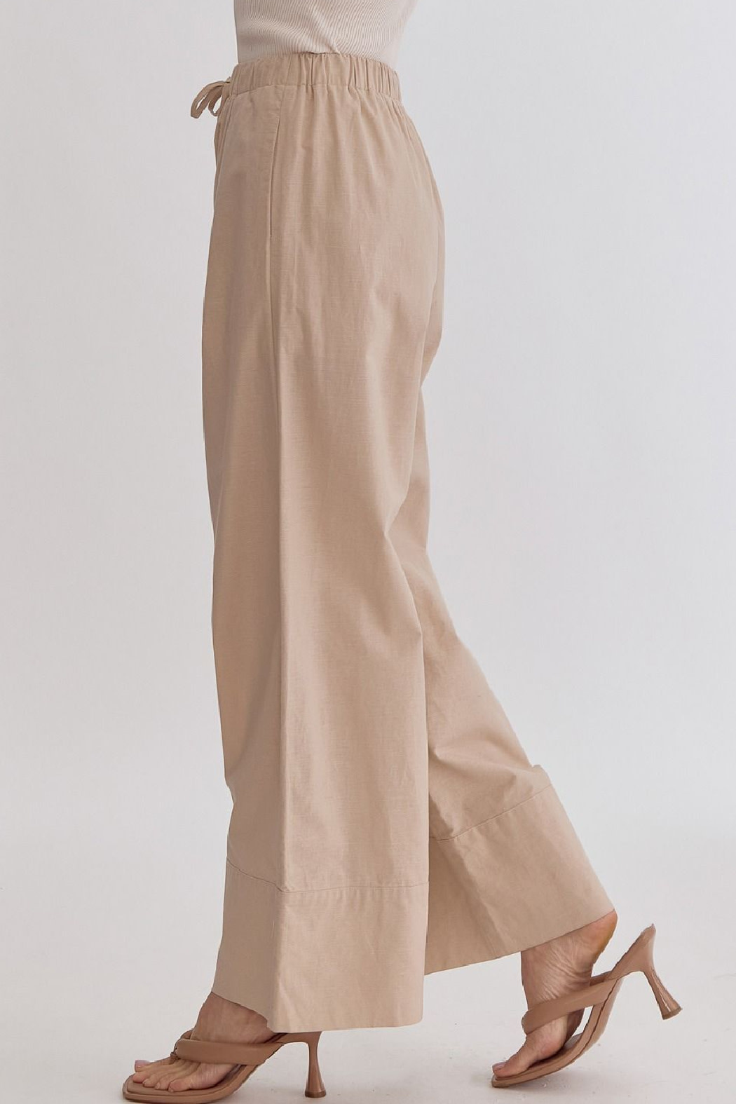 WideLeg Drawstring Waist Pants - Trend Boutique