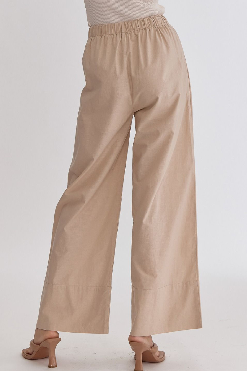 Entro WideLeg Drawstring Waist Pants
