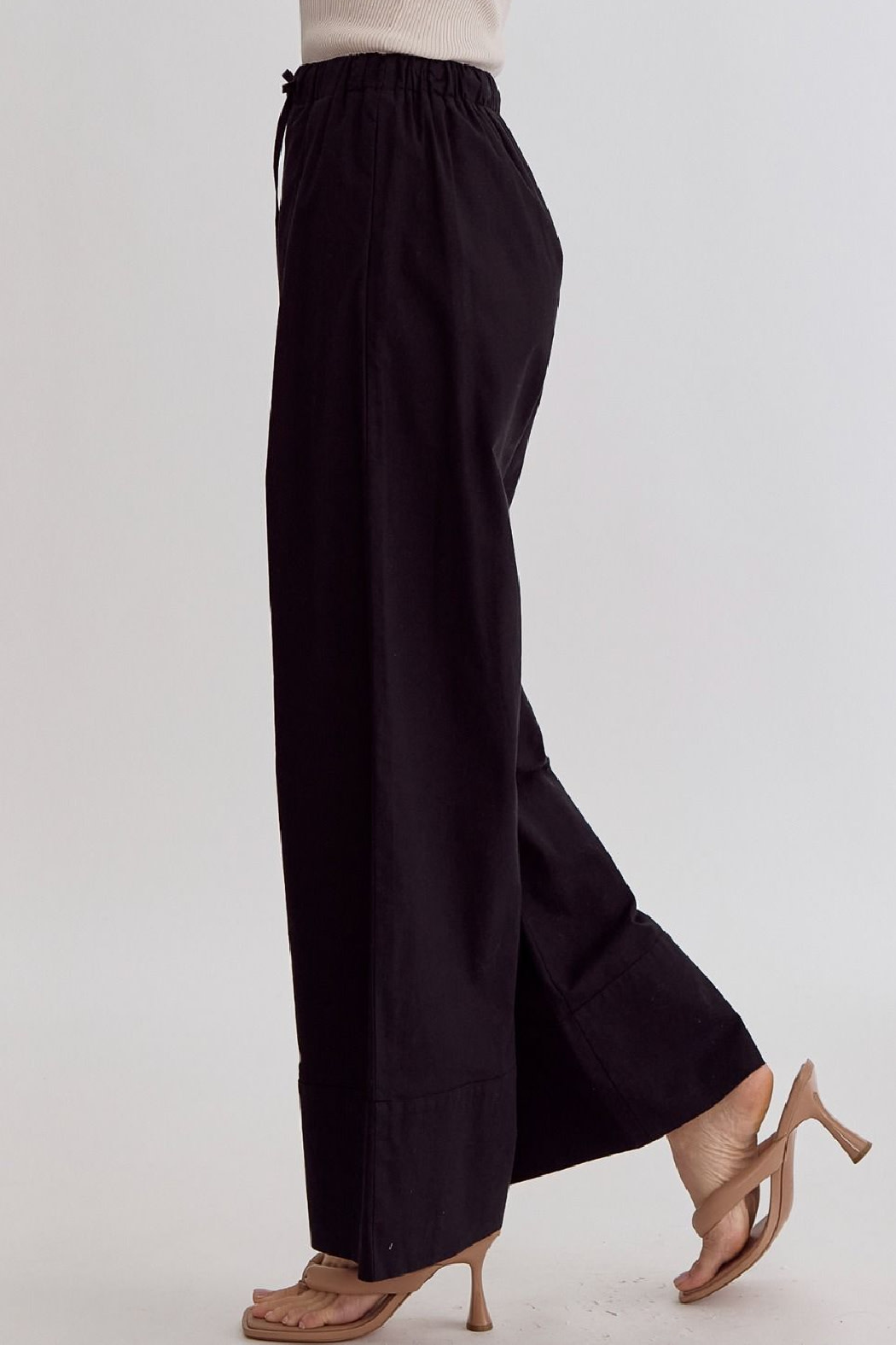 Entro WideLeg Drawstring Waist Pants