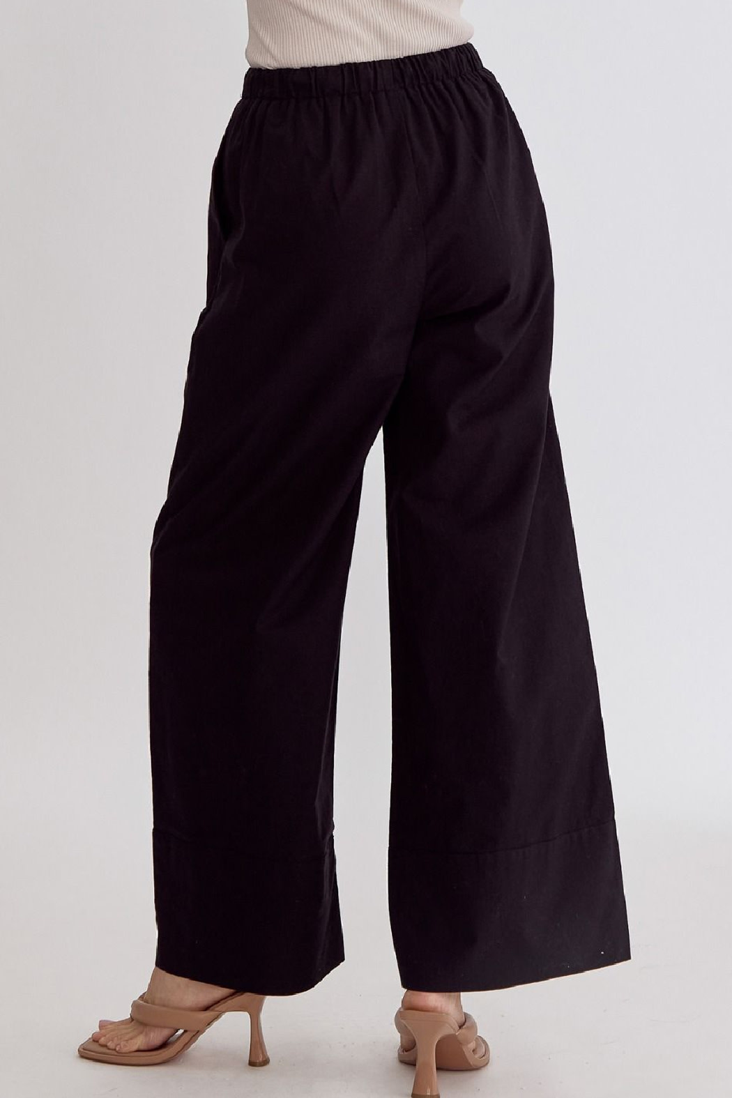 Entro WideLeg Drawstring Waist Pants
