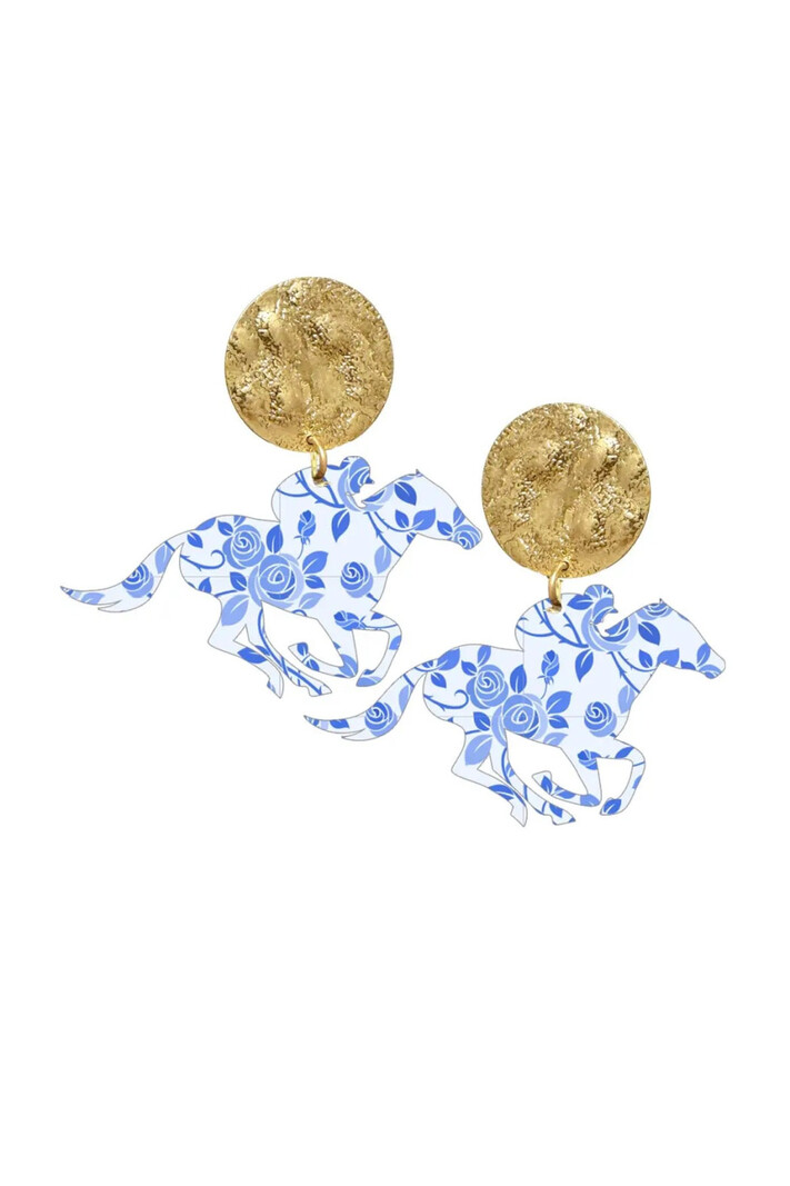 Viv & Lou Derby Racing Earrings