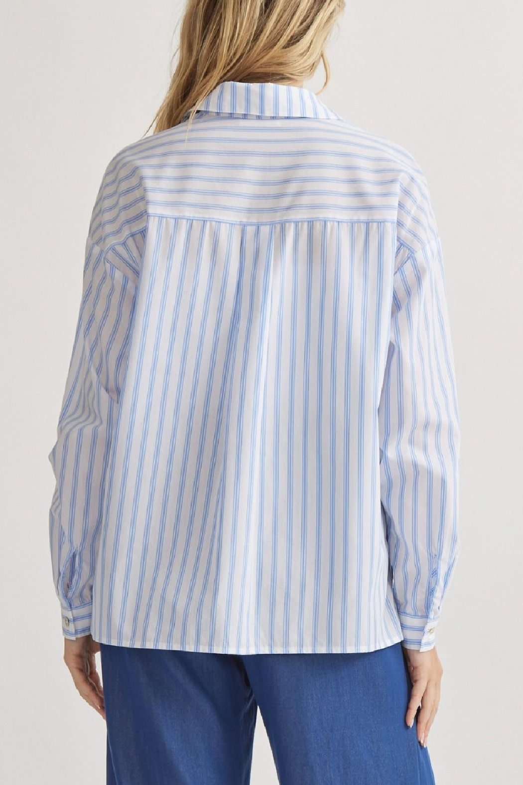 Entro Collared Striped Button Up
