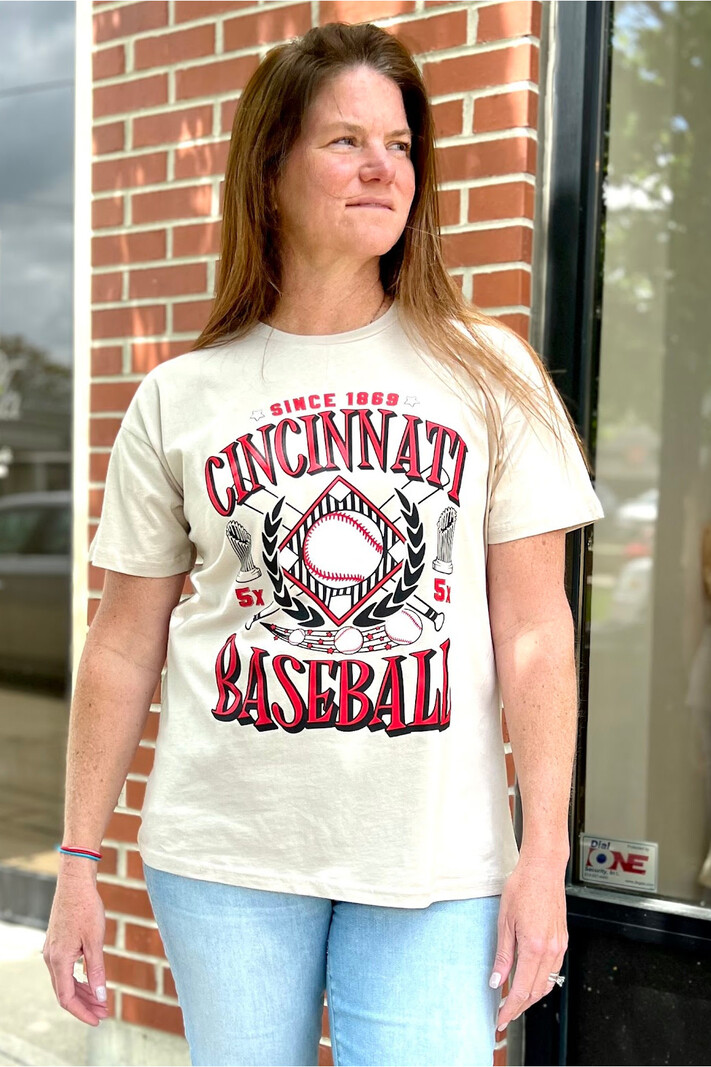Trend Boutique Cincinnati Baseball tee