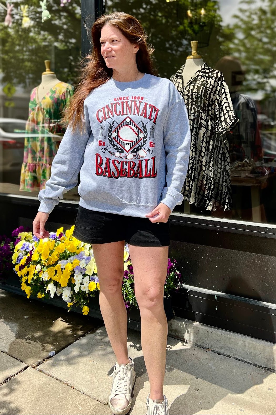 Trend Boutique Cincinnati Baseball sweatshirt