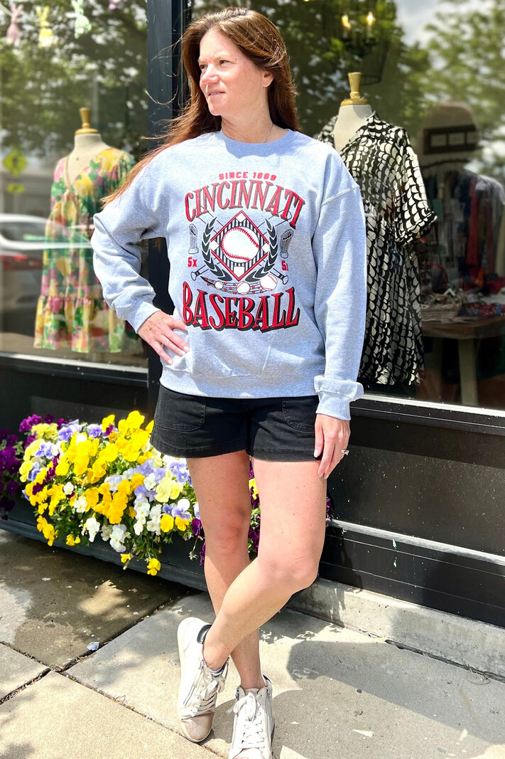 Trend Boutique Cincinnati Baseball sweatshirt