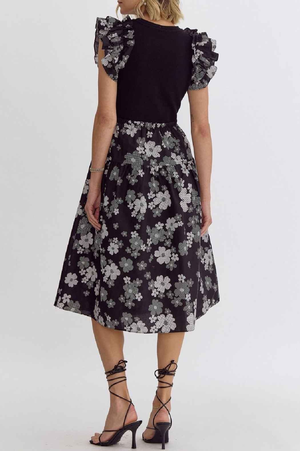 Entro Floral skirt midi