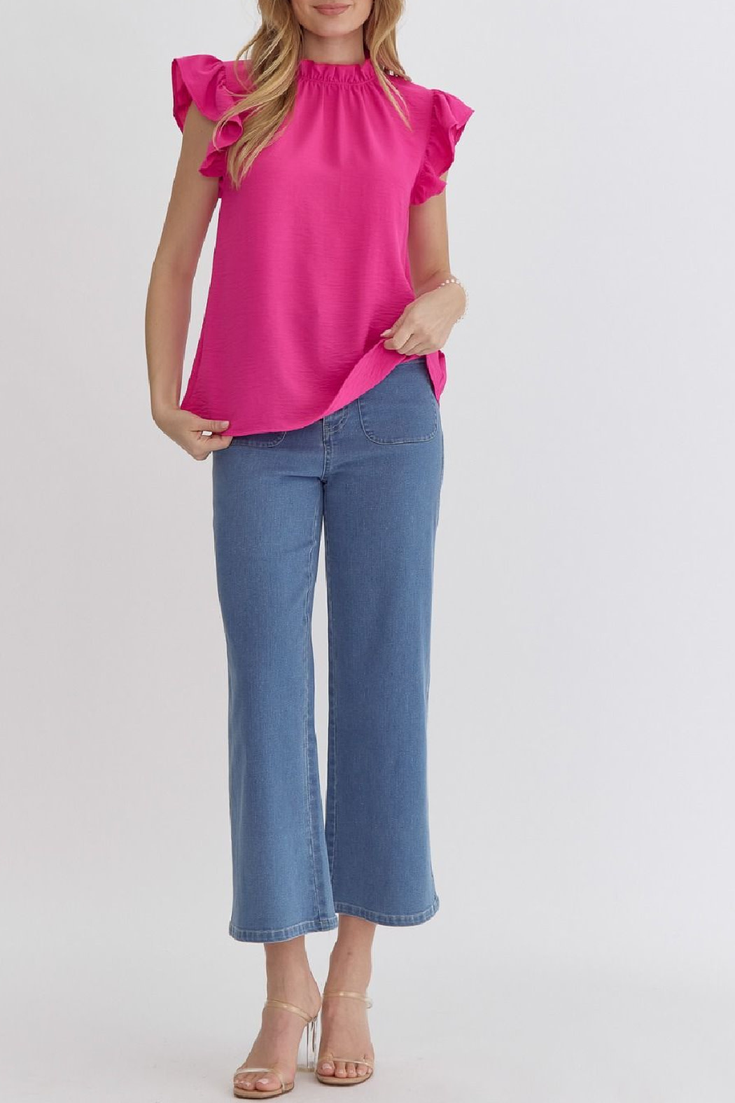 Entro High Neck Sleeveless Top