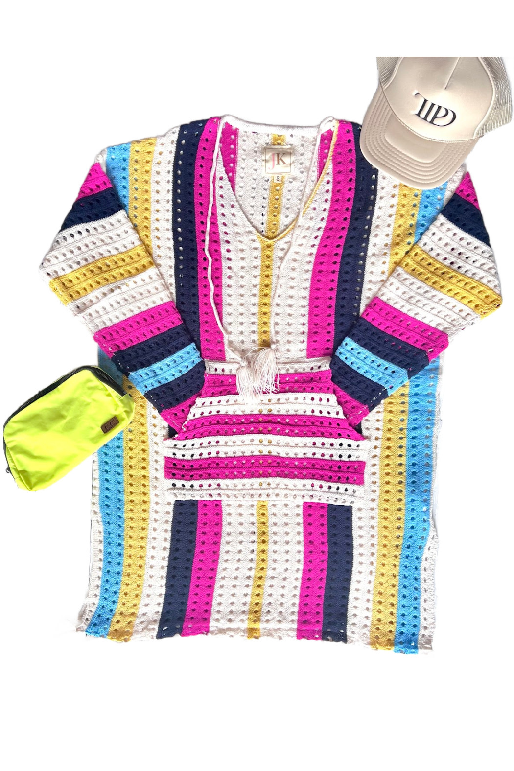 JadyK Striped Swim Coverup