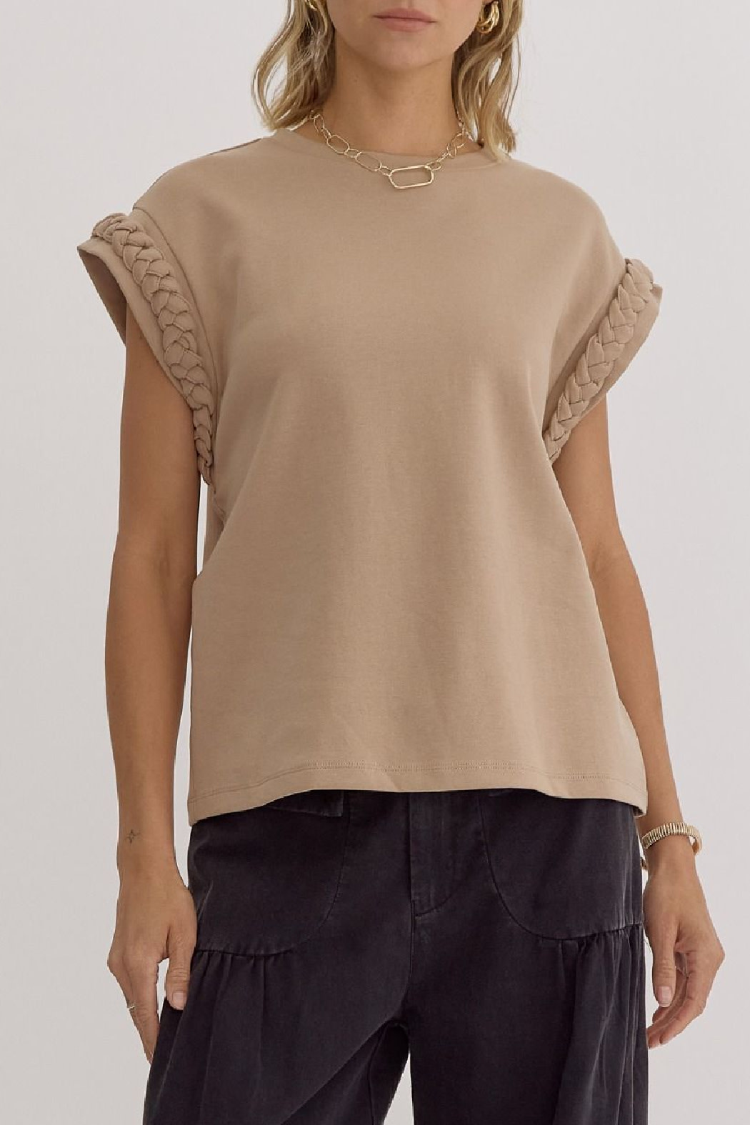 Entro Braided Cuff Top