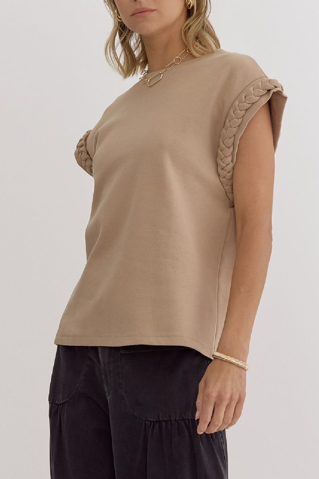 Entro Braided Cuff Top