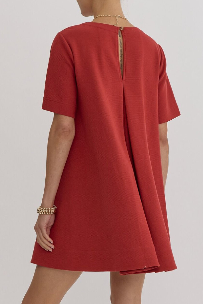 Entro Pleated back dress