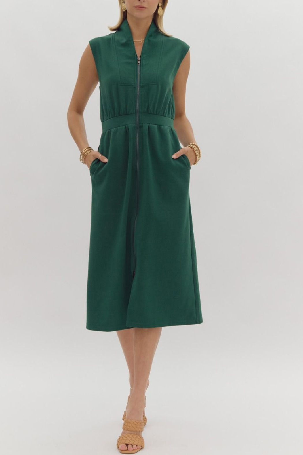 Entro Zipper Front Dress