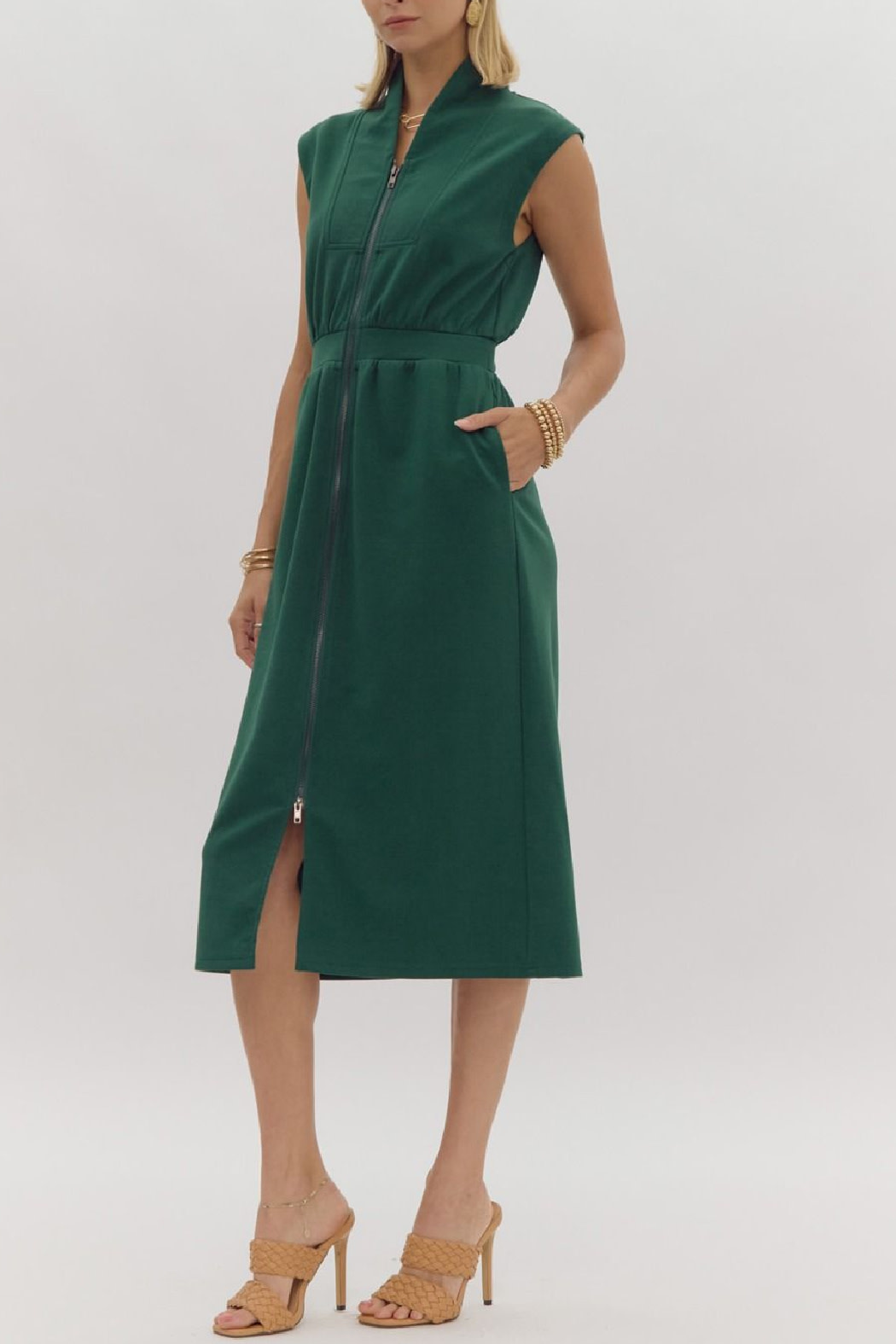 Entro Zipper Front Dress