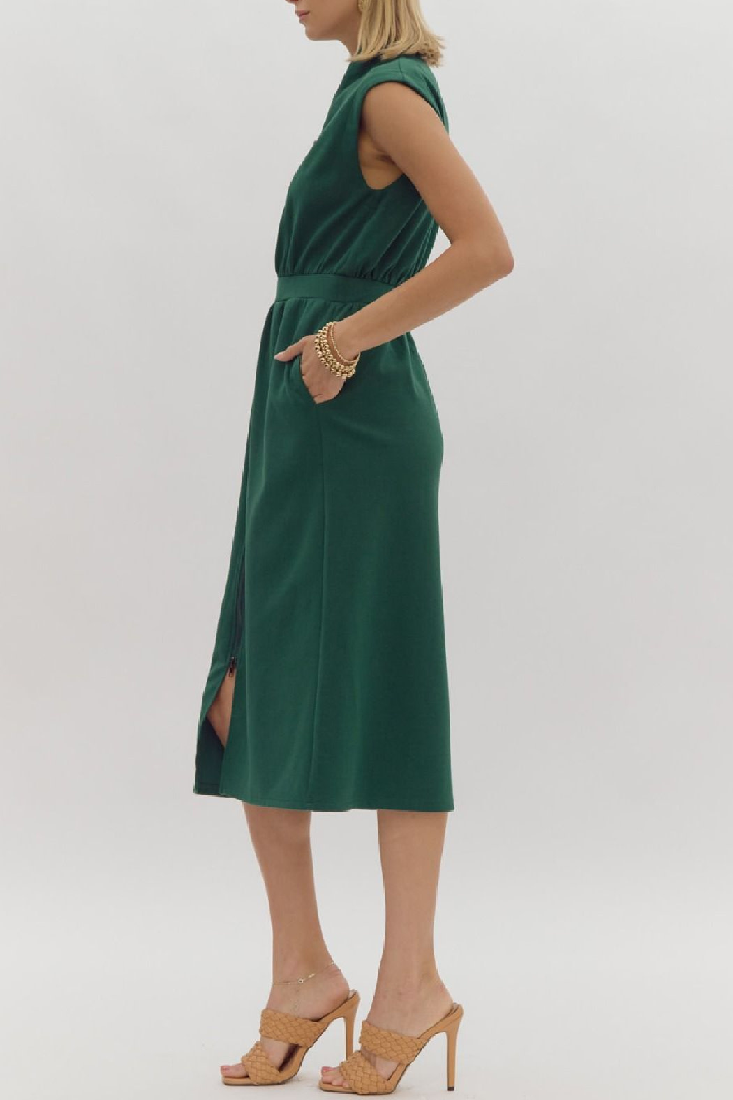 Entro Zipper Front Dress