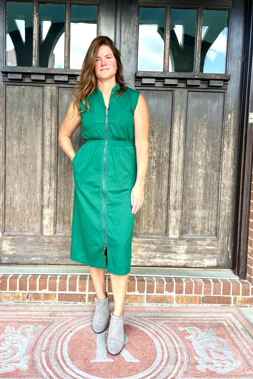 Entro Zipper Front Dress