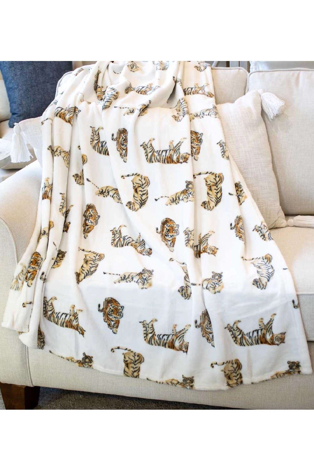 The Royal Standard Bengal Tiger Blanket Throw
