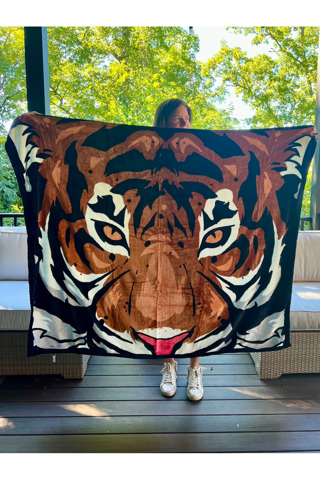 The Royal Standard Eye of the Tiger Blanket Throw