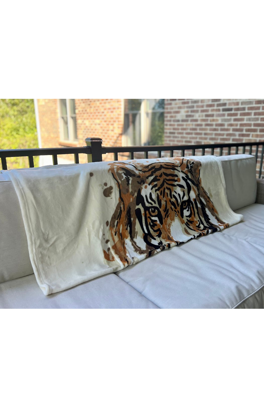 The Royal Standard Tiger Face Blanket Throw