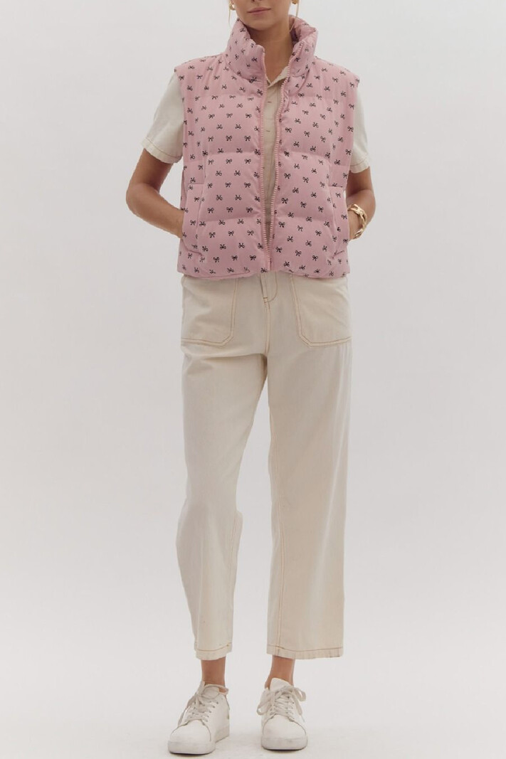 Entro Bow Print Vest