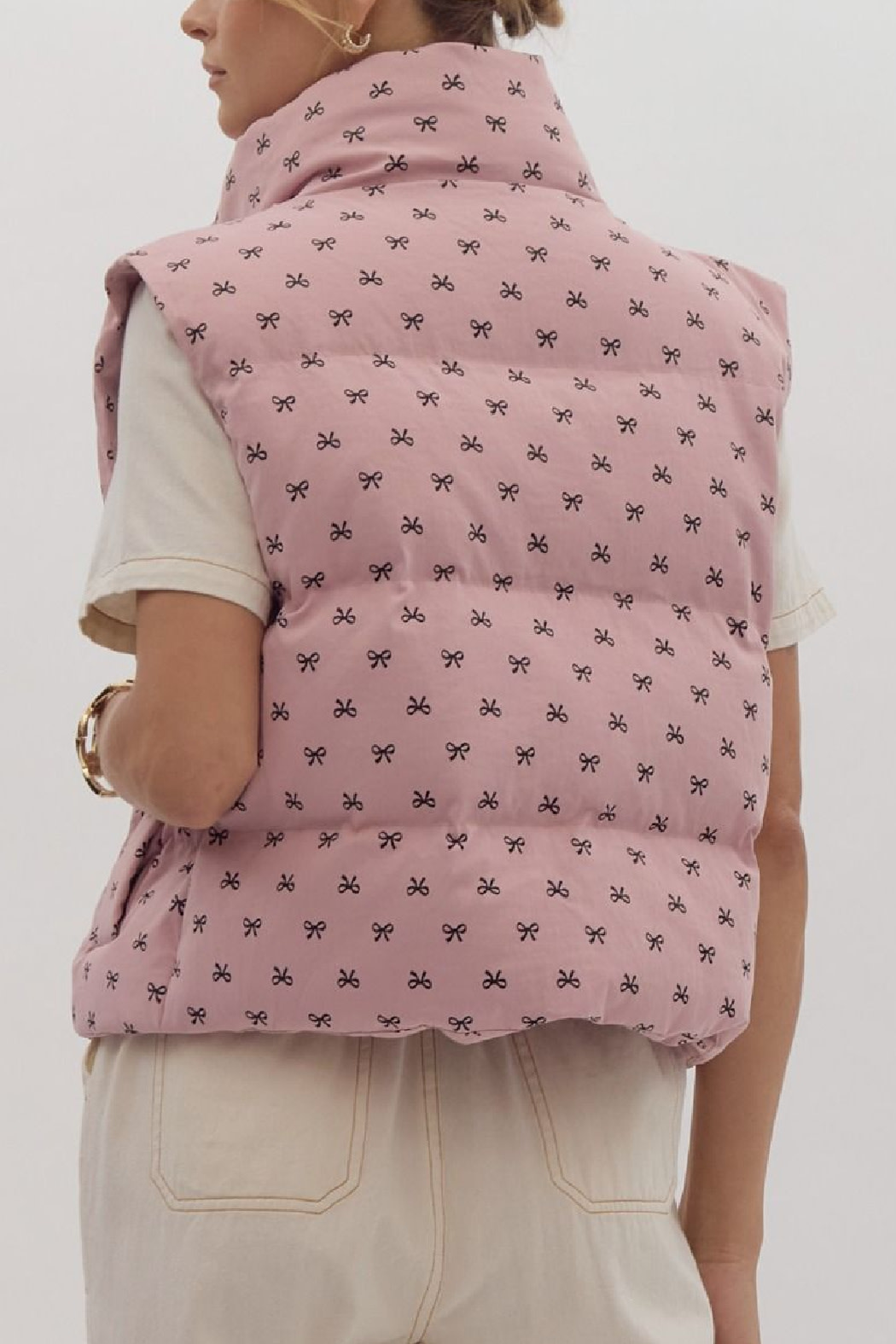 Entro Bow Print Vest