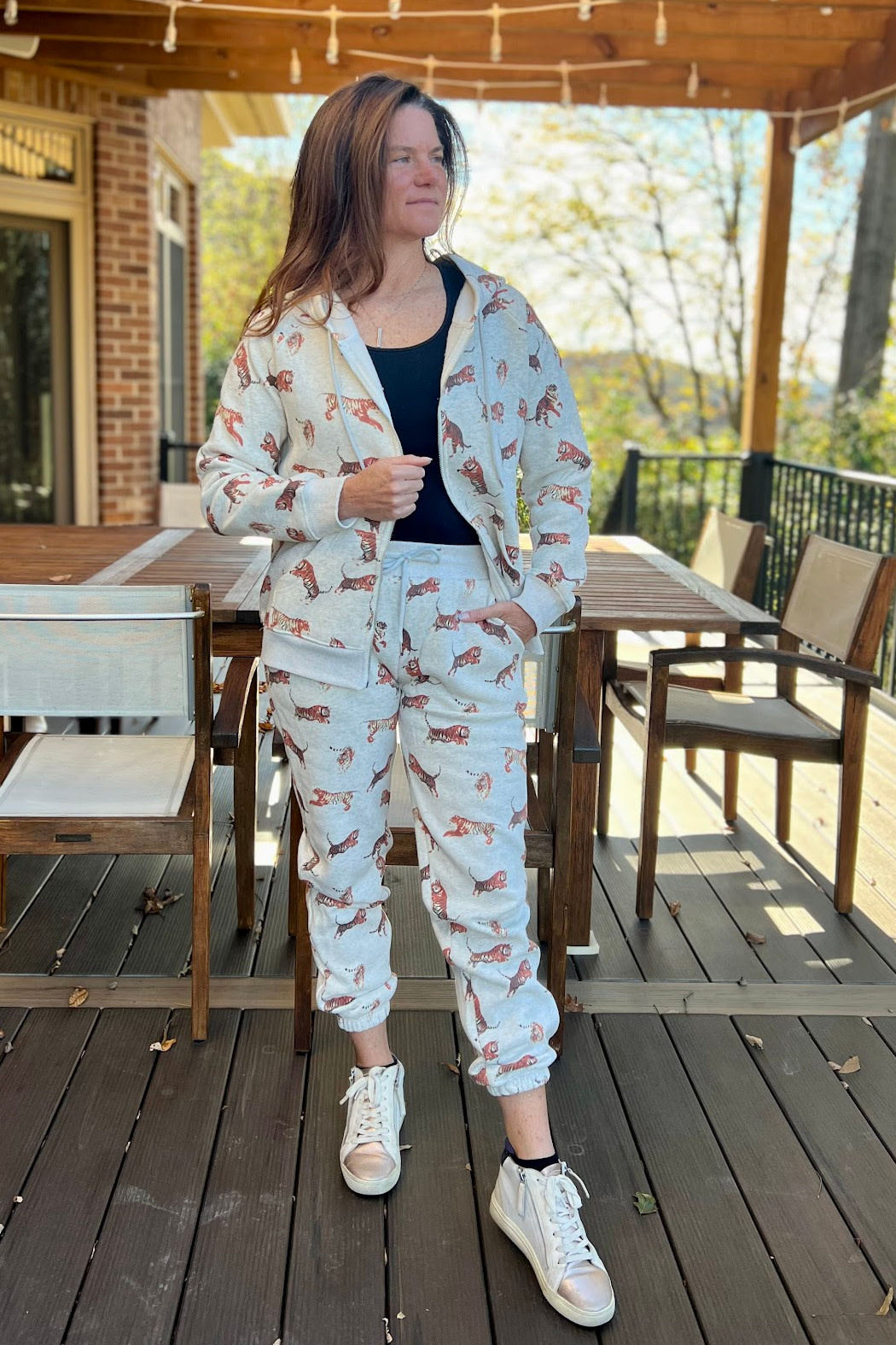 SM Wardrobe Tiger Zip Up Hoodie