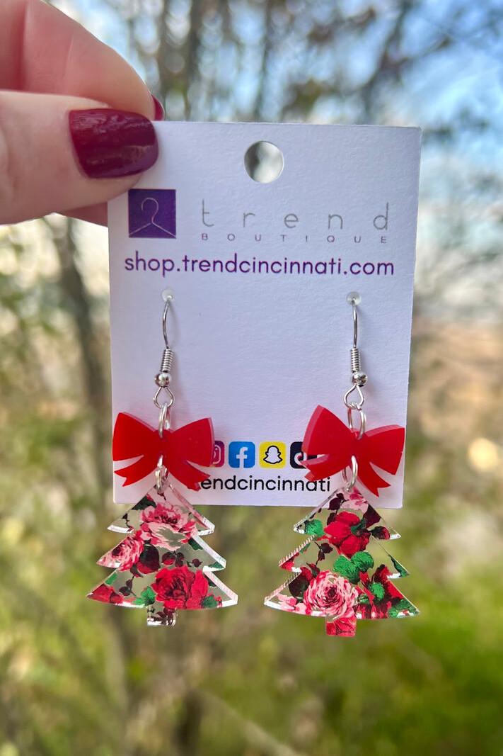 Trend Boutique Tree Bow Earrings